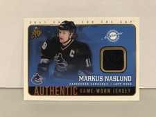 2002-03 Pacific Quest for the Cup Authentic Game-Worn Jerseys #23 Markus Naslund