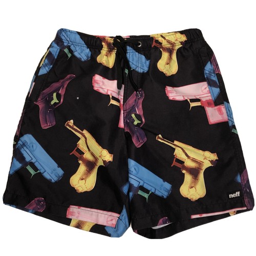Neff Swim Trunks Water Gun Neon Mens 