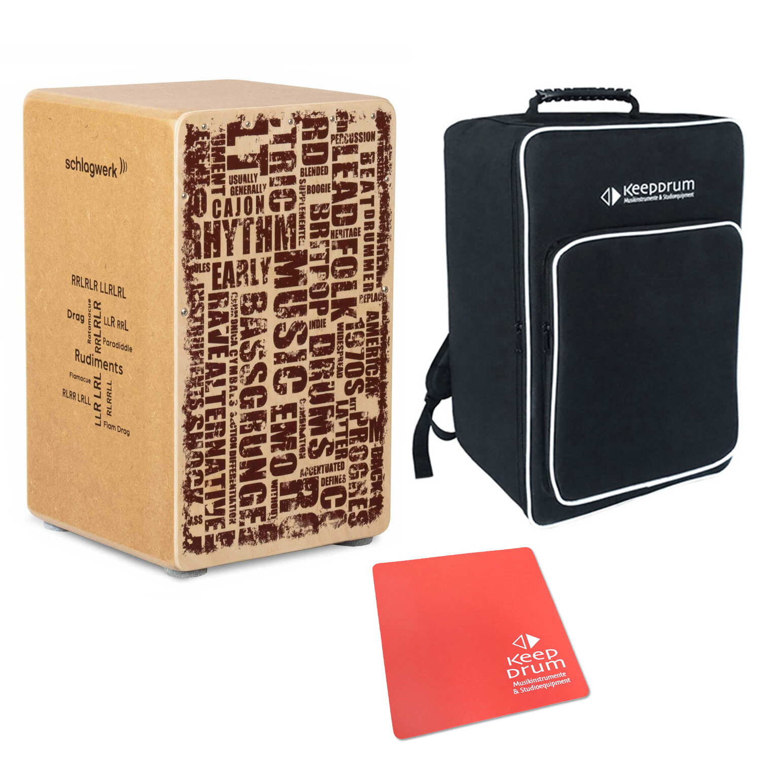 Schlagwerk CP85 Cajon Rudiments - это зачатки стилей которые используются для хранения барабанов сидения вращения и тренировки 29390₽