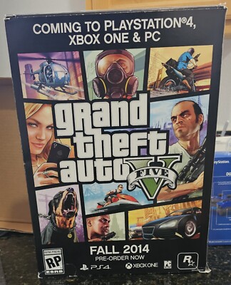 Grand Theft Auto V Display Promo Store Box Promotional