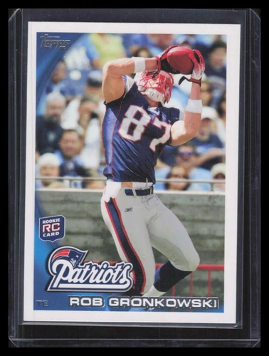 2010 Topps 148b Rob Gronkowski Leaping Catch Rookie SP