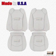 2008 2009 2010 2011 2012 GMC Acadia SLT Driver Passenger Leather Seat Cover Gray