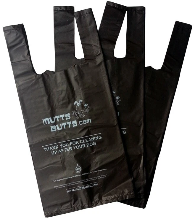 MUTTS BUTTS 300 Top Quality Dog Poo Bags Tie Handles Biodegradable 25 microns thick large