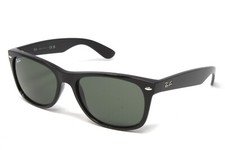 Ray Ban Sunglasses Unisex New Wayfarer RB2132 901 Black 58mm Green Lens NEW 