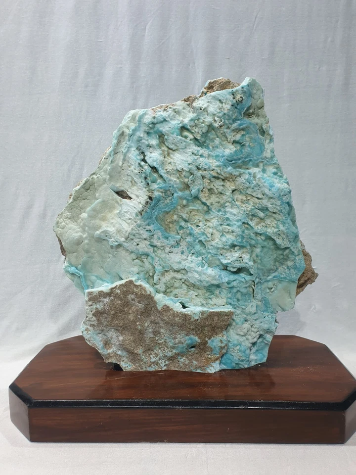 Aragonit blau Freie Form Objekt Natur unbehandelt Dekoration 6kg - Bild 4 von 4