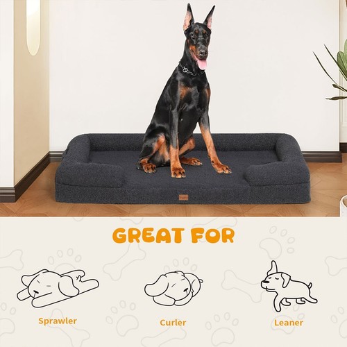 Pet Dog Calming Bed Cat Sofa Beds Removable Washable Mat Waterproof Linner Warm - Picture 108 of 462