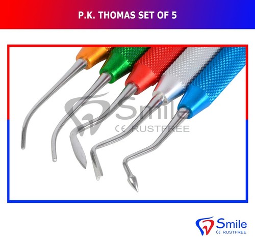 Zahnmedizin PK Thomas Set 5 Stk Dentalwachs Schnitzmodellier Schnitzinstrumente - Bild 5 von 8