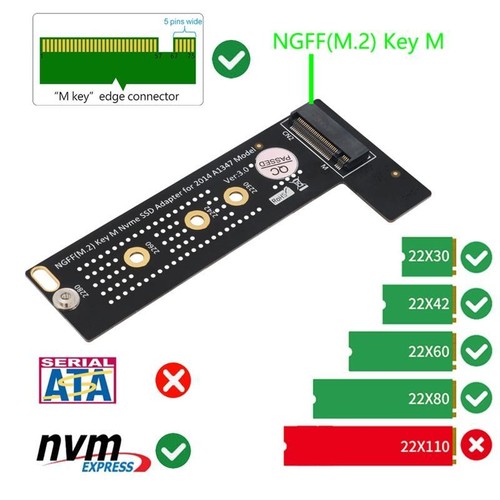 Upgrade for .2 M-Key NVME to A1347 SSD Converter Card Adapter - Afbeelding 7 van 9
