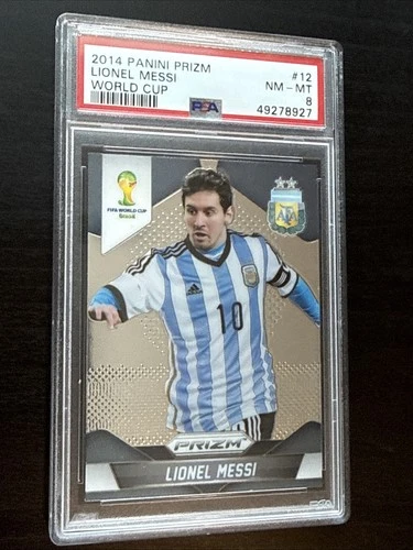 LIONEL MESSI 2014 Panini Prizm World Cup #12 Argentina PSA 8 🐐