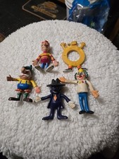 Vintage FULL SET of 5 Bendable Jack In The Box Toy Figures 1960's-70's Hong Kong