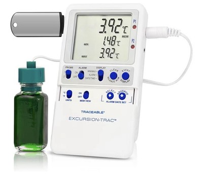 Traceable Data Logging Thermometer: 1 Glass Bottle Probe