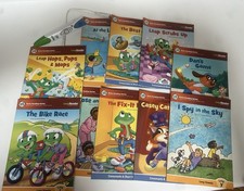 Leap Frog Early Reading Series Leap Reader Interactive Books Lot of 10 Pen