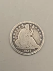 1838 Seated Liberty Silver Dime 10c