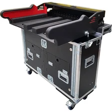 ProX XZF-MIDM32 Flip-Ready Easy Retracting Hydraulic Lift Case for Midas M32 Con