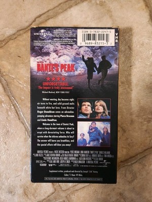 Dante's Peak VHS Cassette Tape VCR Pierce Brosnan Linda Hamilton