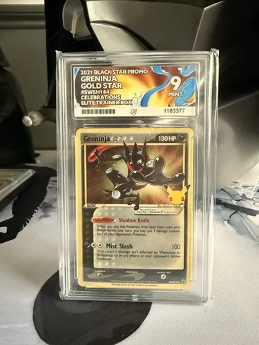 Pokémon TCG - Greninja Gold Star SWSH144 Celebrations - Ace 9 Mint