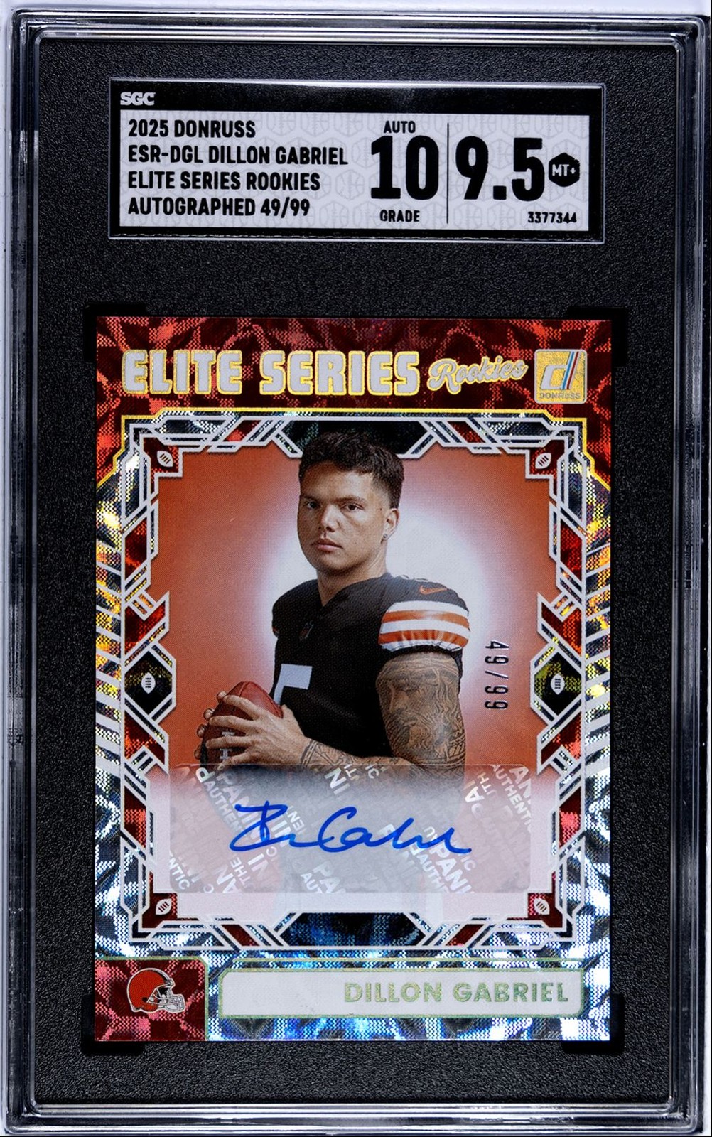 2025 Donruss The Elite Series Rookies Autographs Dillon Gabriel RC Auto 49/99