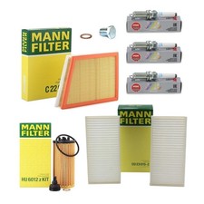 FULL MANN FILTERS + SPARK PLUGS SERVICE KIT FOR BMW 120i 1.5 F40 MSPORT 2019+