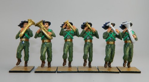 AB-215B Jogging Italian Bersaglieri Fanfare Band, 1940 - Alymer Glossy Miniature - Picture 7 of 7