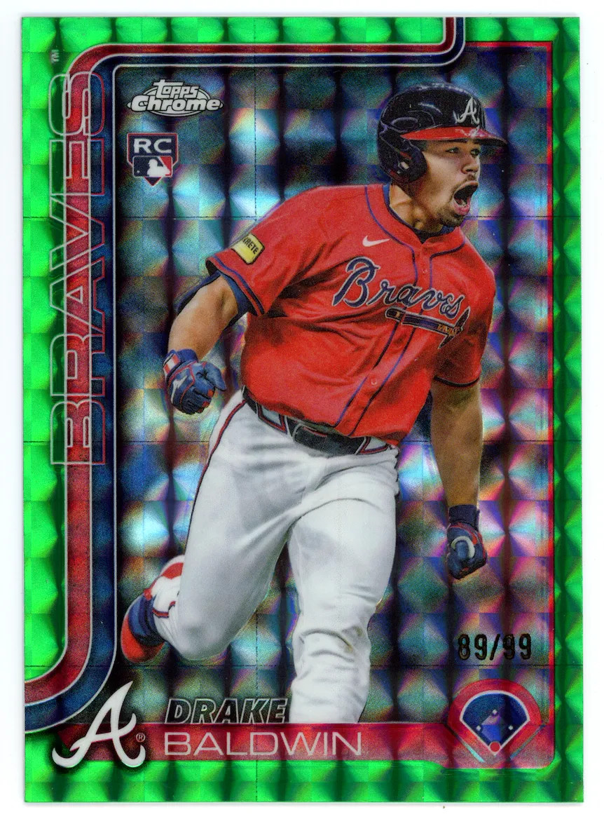 DRAKE BALDWIN 2025 Topps Chrome Update RC Green Geometric Refractor /99 #USC96