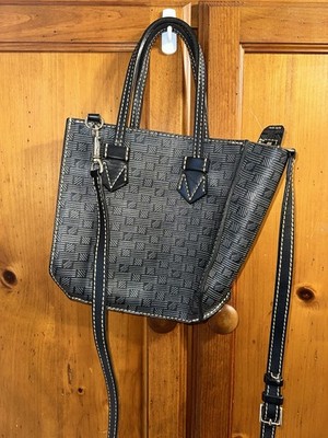 Moreau Paris Bregancon Zip 2-Way Tote Bag Purse Crossbody Leather Monogram Small
