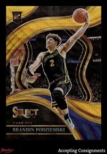 2023-24 Select Prizms Gold Wave #299 Brandin Podziemski 4/10 Courtside WARRIORS