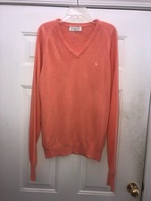 VTG CHRISTIAN DIOR MONSIEUR V NECK ORLON ACRYLIC MENS SWEATER XL MADE IN USA