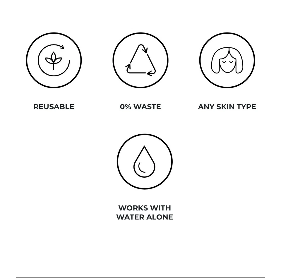 Raypath  Face Glove -removing make-up and Natural Soap 100g white - Image 3 of 4