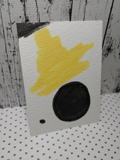 ACEO ATC Abstract Impressionist Signed Collectible Original Painting 3.5X2.5. S7