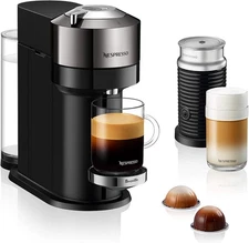 Nespresso Vertuo Next Deluxe Coffee and Espresso Machine with Frother, Chrome