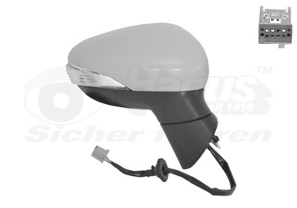 AußEnspiegel Hagus VAN Wezel 1807806 FüR Ford Fiesta CB1 CCN Komplettspiegel 6-image