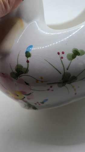 Duck Planter Vase Pastel Colors Ceramic Made in Portugal. Saparil, vintage - Picture 7 of 8