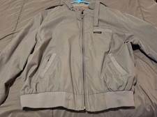 Members Only Mens Gray Bomber Jacket Full Zip...