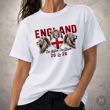 England t shirt football 2026 fan flag English soccer top art design tee gift
