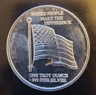 United States Where People Make The Difference- 0.999 Silver 1 Oz Art Coin Round