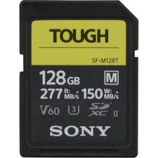 Sony SF-M128T 128GB SDXC Class 10 UHS-II 277MB/s 150MB/s 126Gb SFM128T