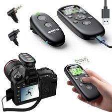 AODELAN Canon Cameras Rechargeable Timer Shutter Release Remote Control with LCD