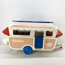 Vintage Weeble's Pop-Up Camper Trailer Romper Room 1970  s Toy Hasbro