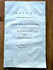 1818 Historical document concerning Scottish Burgh provision of adequate Jails