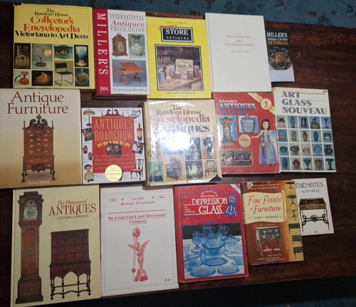Lot 15 Antique Collector Reference Books Price Guides Furniture Art Glass Potter