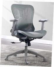 Ergonomic Office Desk Chair, Comfortable Computer Gaming No Headrest Gry-gry