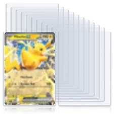 Rainmae 30 Pack 5.4" x 7.5" Jumbo Card Sleeves, Rigid Photocard Protectors fo...