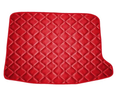 Matelassé Cuir éco ROUGE Tapis coffre pour Seat Ateca DB 2016-… - Photo 1/4