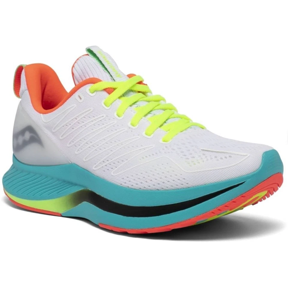 Saucony® Women's 6.5 B Endorphin Shift Running Shoes in White Mutant - Image 2 of 4