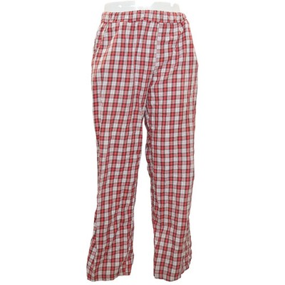 Pyjamahose, Größe: XL, Rot/Weiß/Mehrfarbig, Baumwolle, Karo, Herren #Yvl