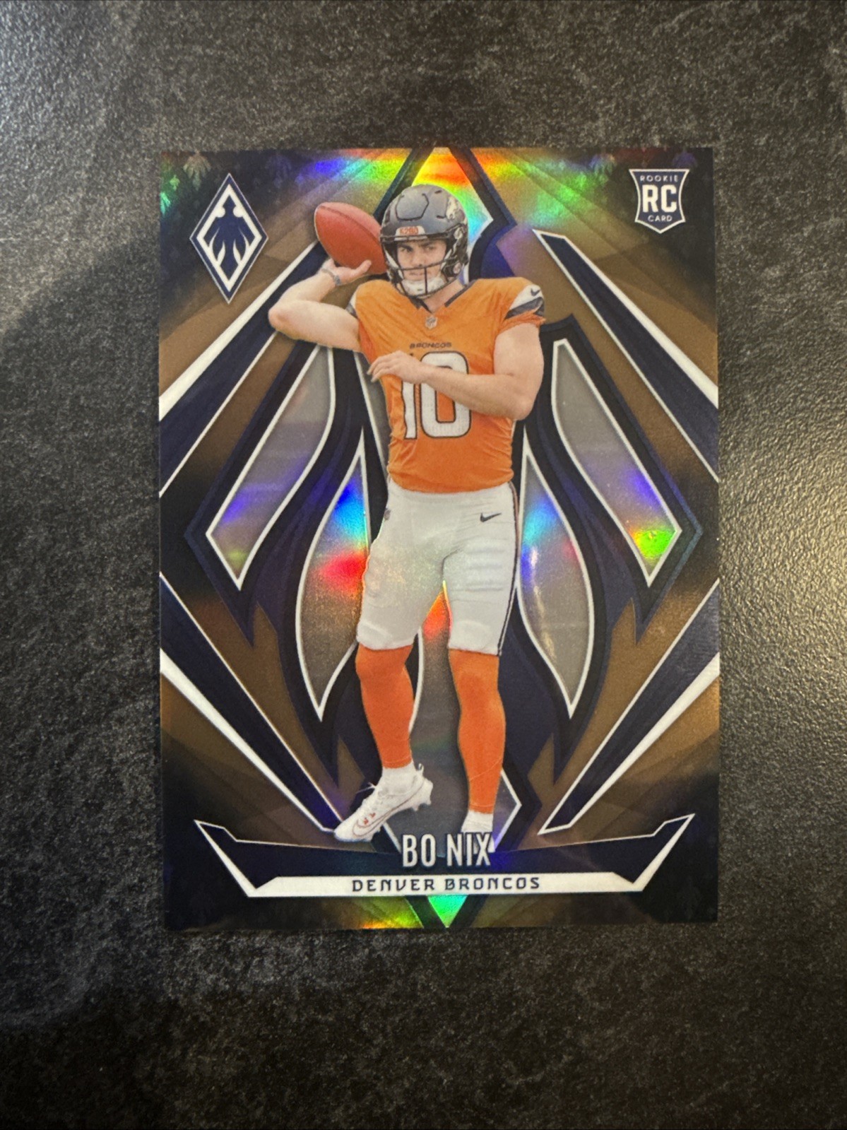 2024 Panini Phoenix - Rookies Bo Nix #159 Bronze Fade /125 (RC)