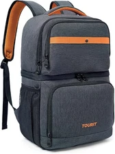 TOURIT Backpack Cooler with Double Decks, Insulated Cooler Bag for Lunch,Wate...