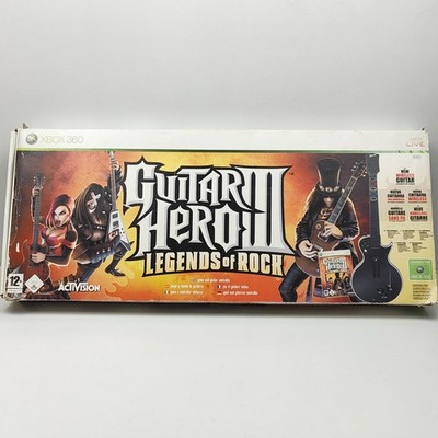 Xbox 360 - Guitar Hero 3 III Bundle mit Wireless Gitarre in Originalverpackung 