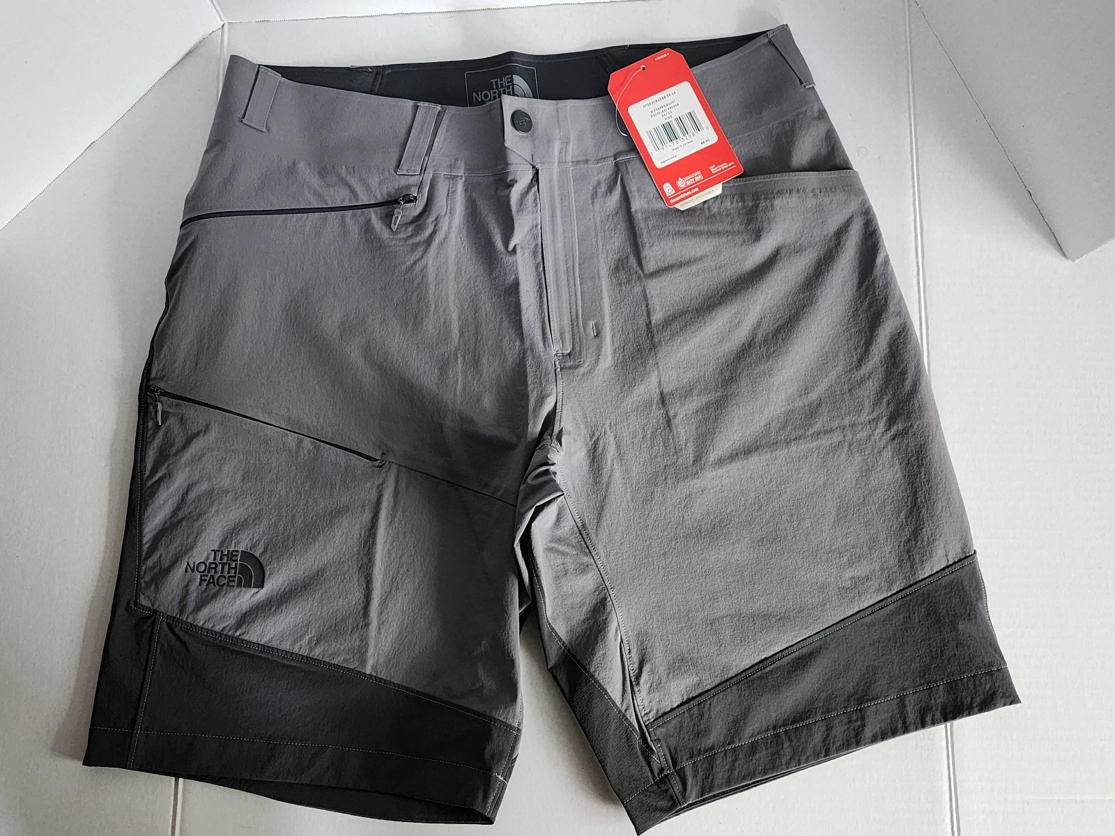 The North Face Men's Progressor Shorts Hiking Trail Asphalt / Grey Sz 34 10"