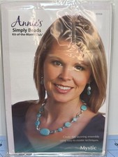 ANNIE'S SIMPLY BEADS Kit - Necklace Earrings Set, MYSTIC - BD936 Turquoise